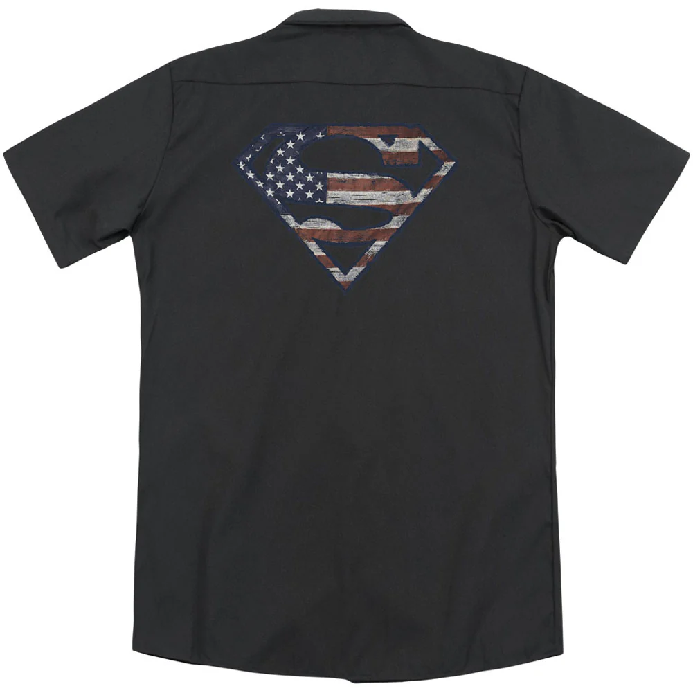 Wartorn Flag(Back Print) Workshirt - Image 2