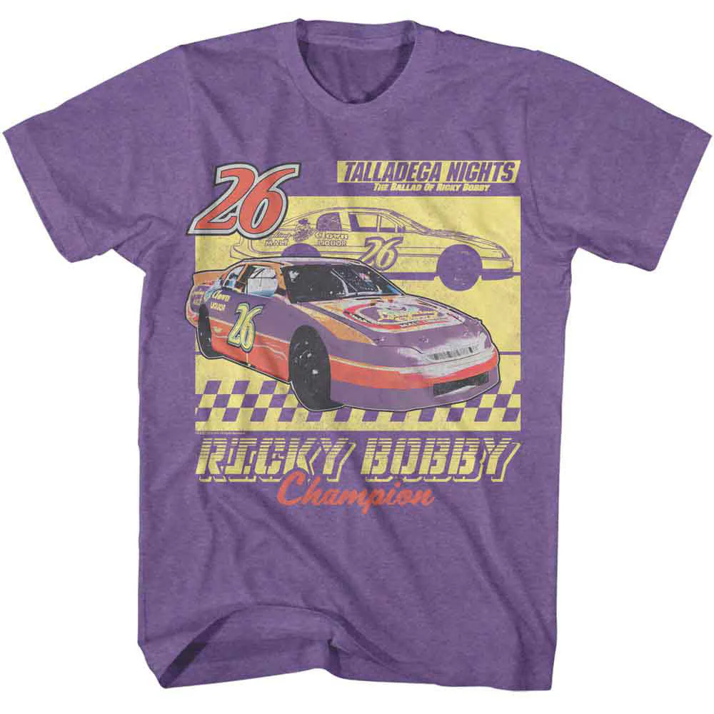 Talladega Nights Laughing Clown Car Outline T-shirt