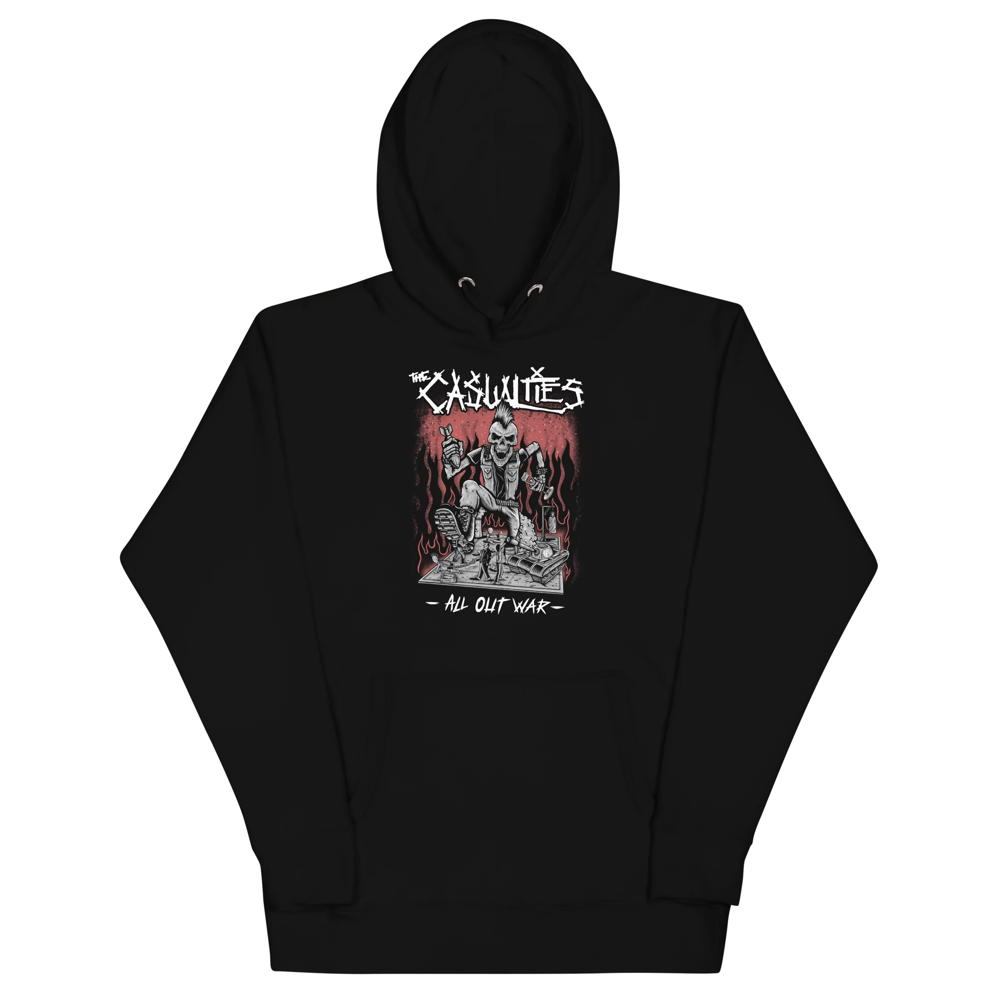 The Casualties - All Out War Hoodie - Image 2