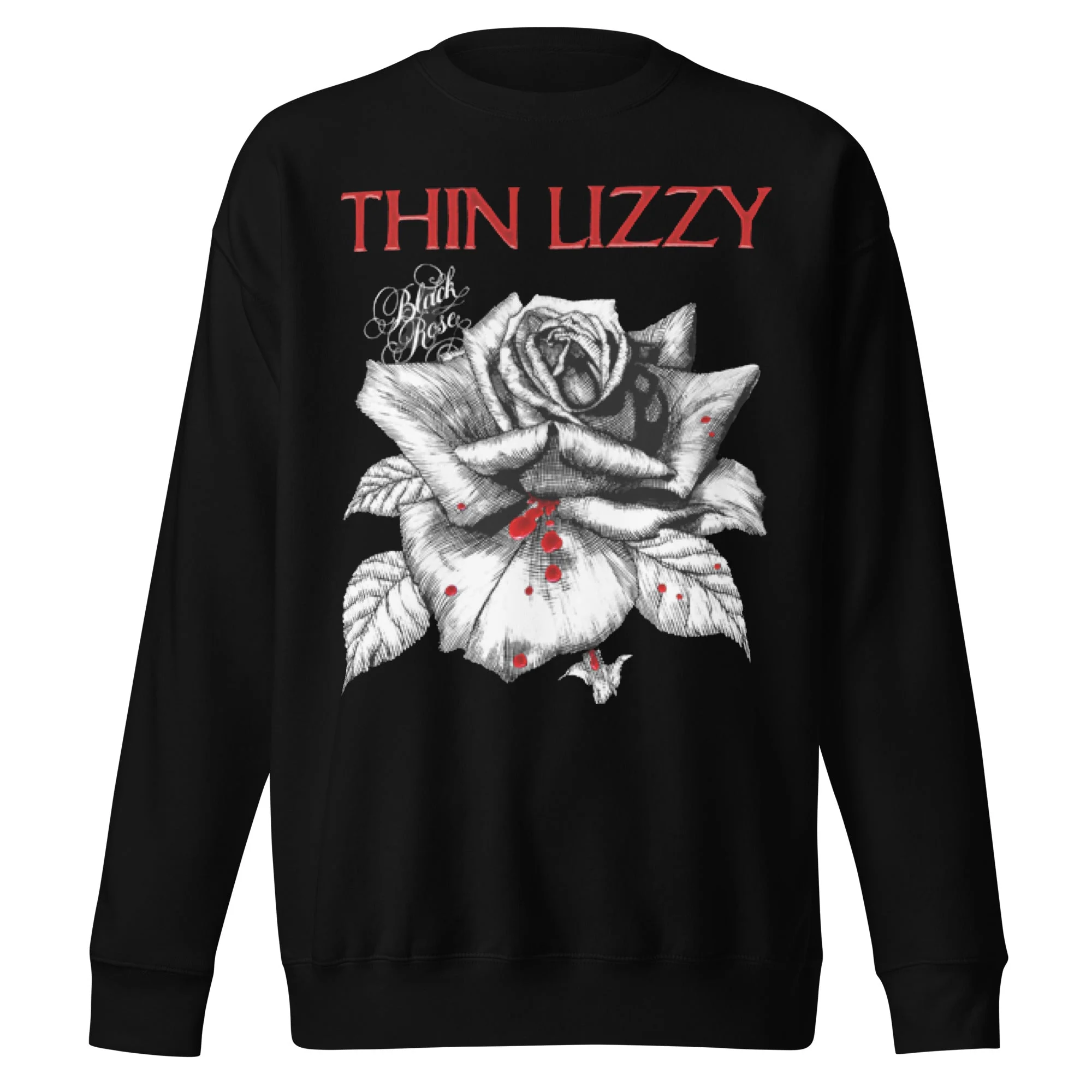 Thin Lizzy - Black Rose Jumbo Print Sweatshirt