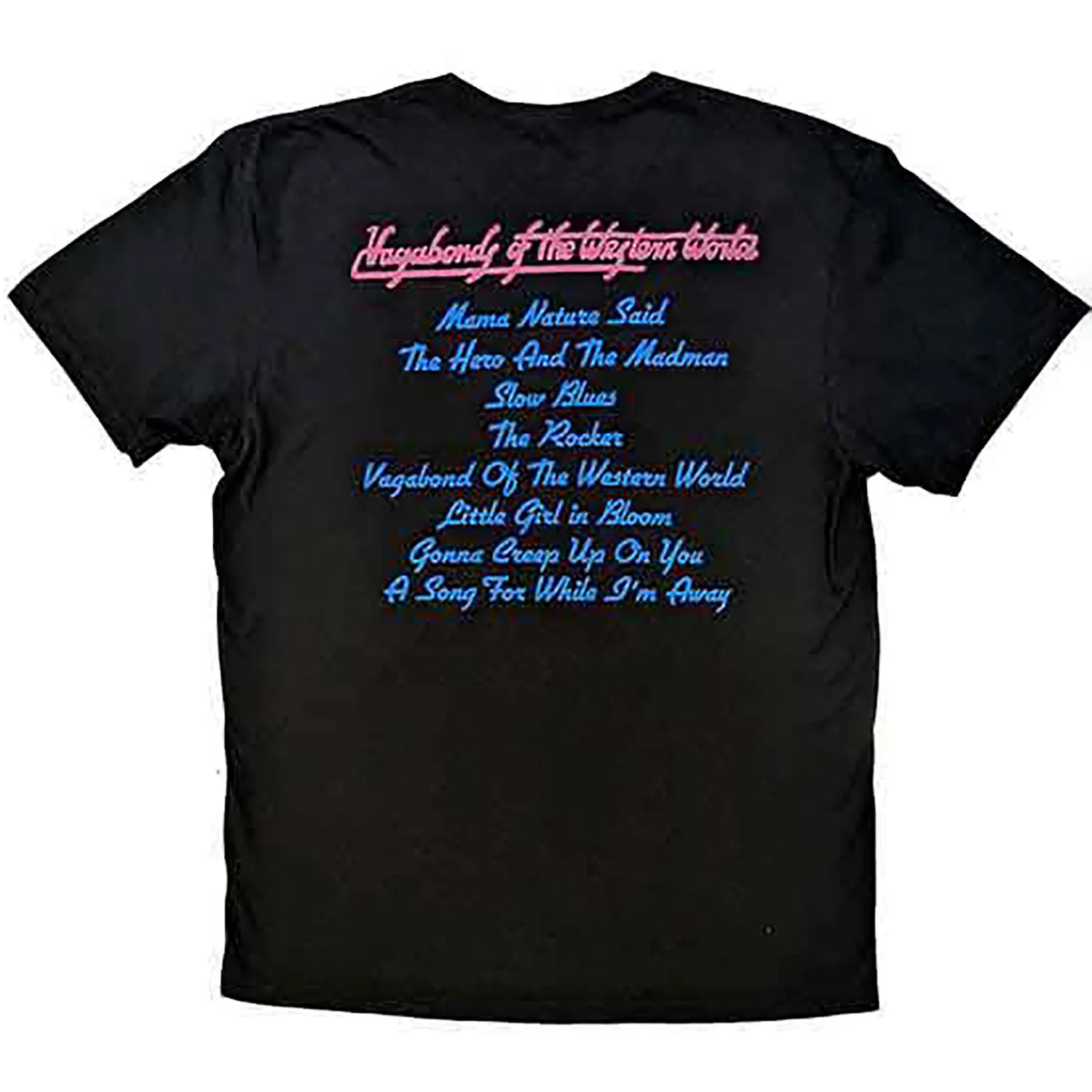 Vagabonds Of The Western World Tracklist T-shirt - Image 2