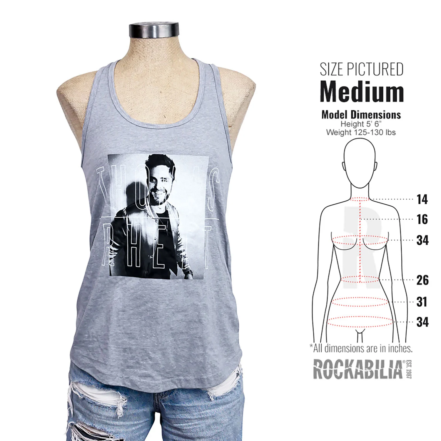 Boxed Photo & Logo Womens Tank - Image 3