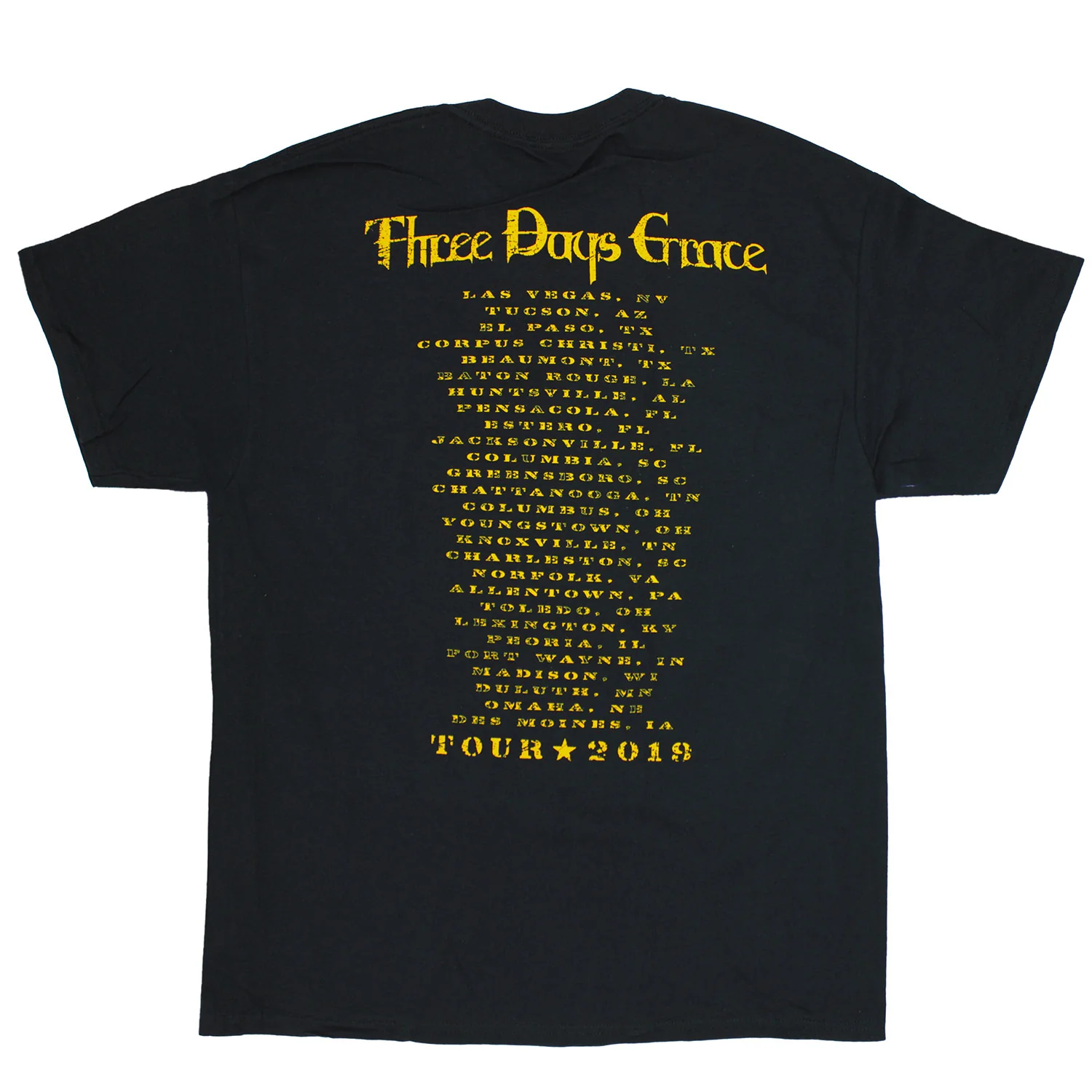 Original Let's Start A Riot 2019 U.S. Tour Concert T-shirt - Image 2