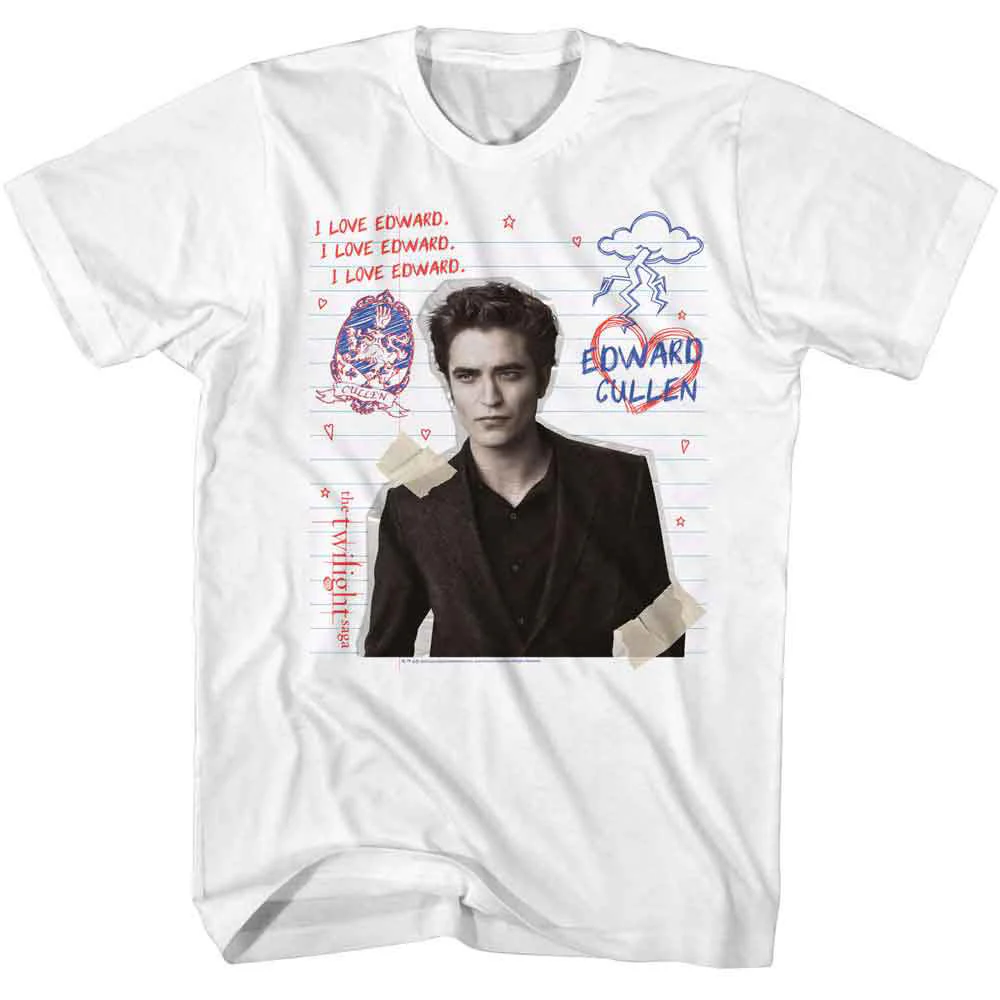 Twilight Edward Doodles T-shirt