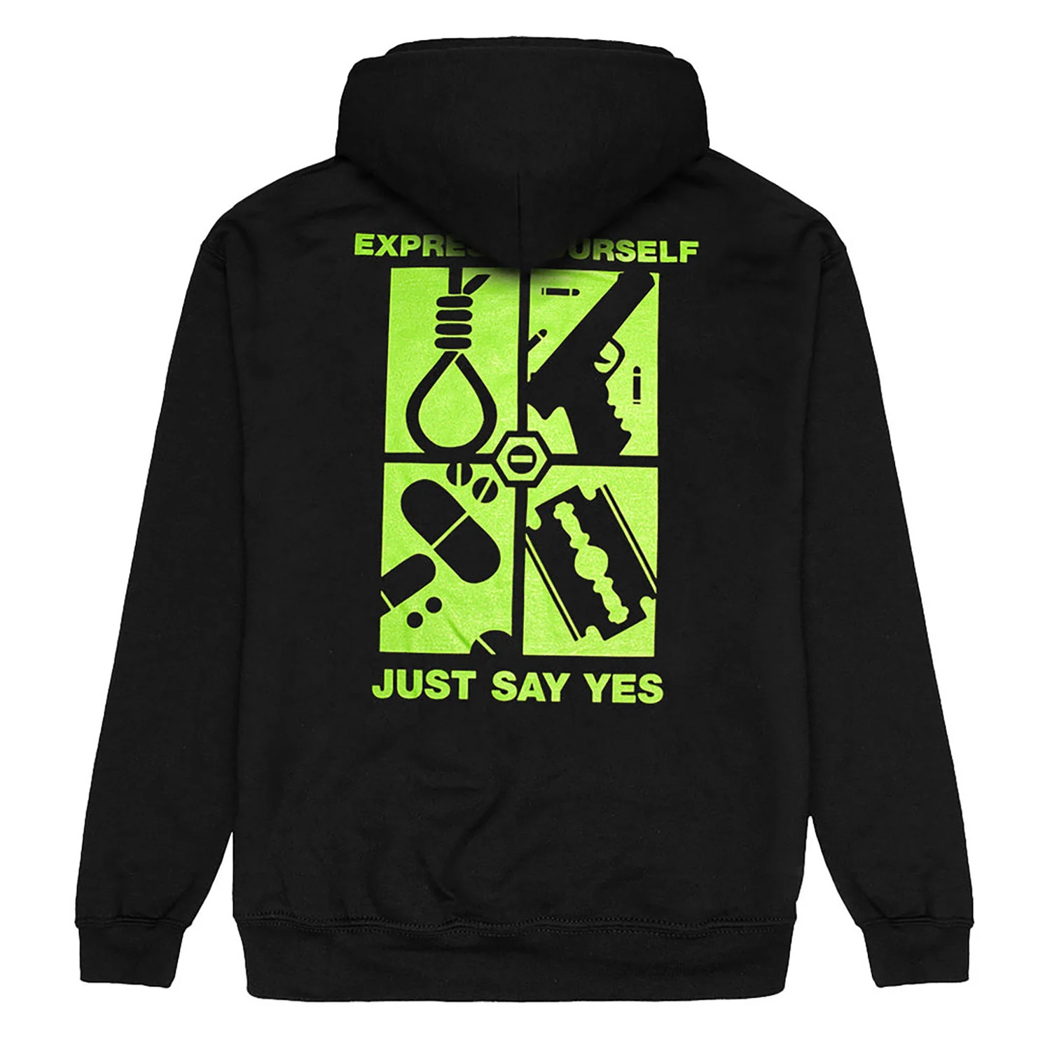 Just Say Yes Hooded Sweatshirt - Image 2