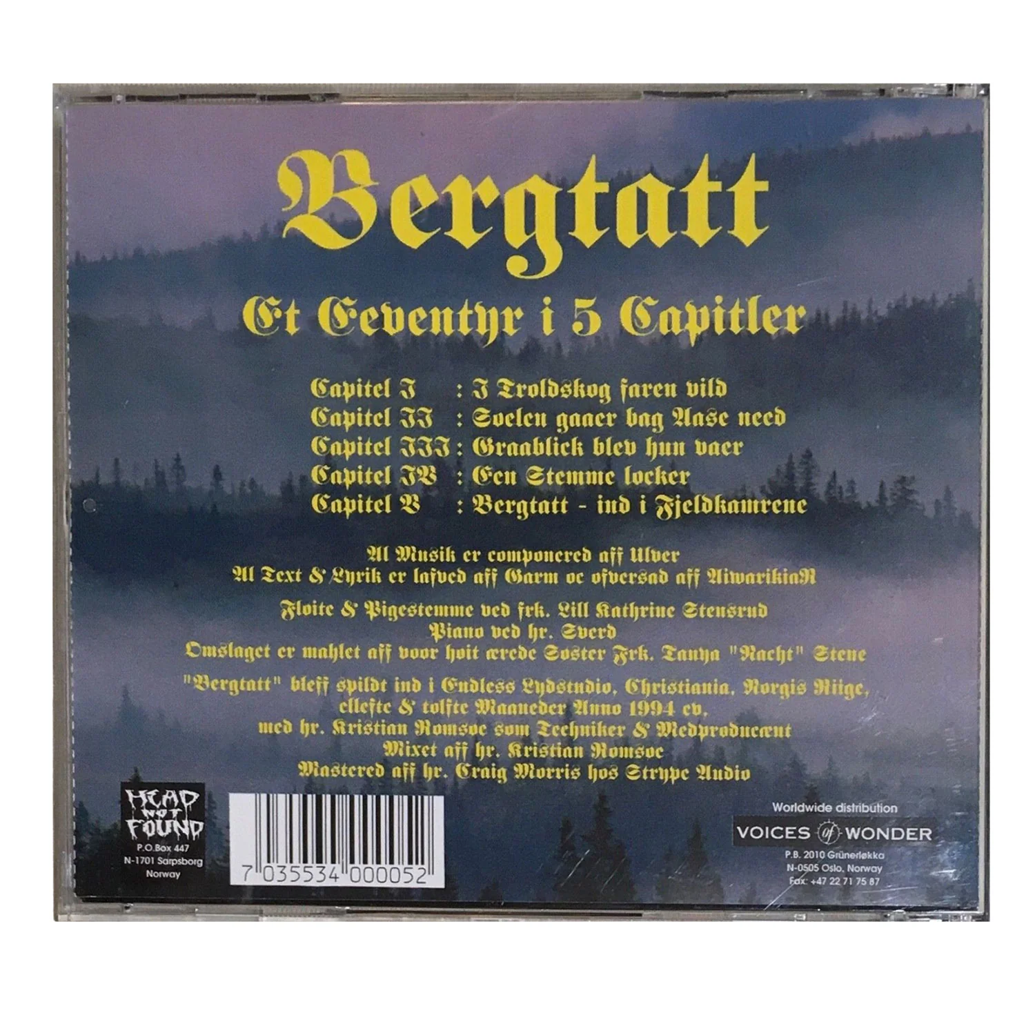 Bergtatt Compact Disc CD - Image 2