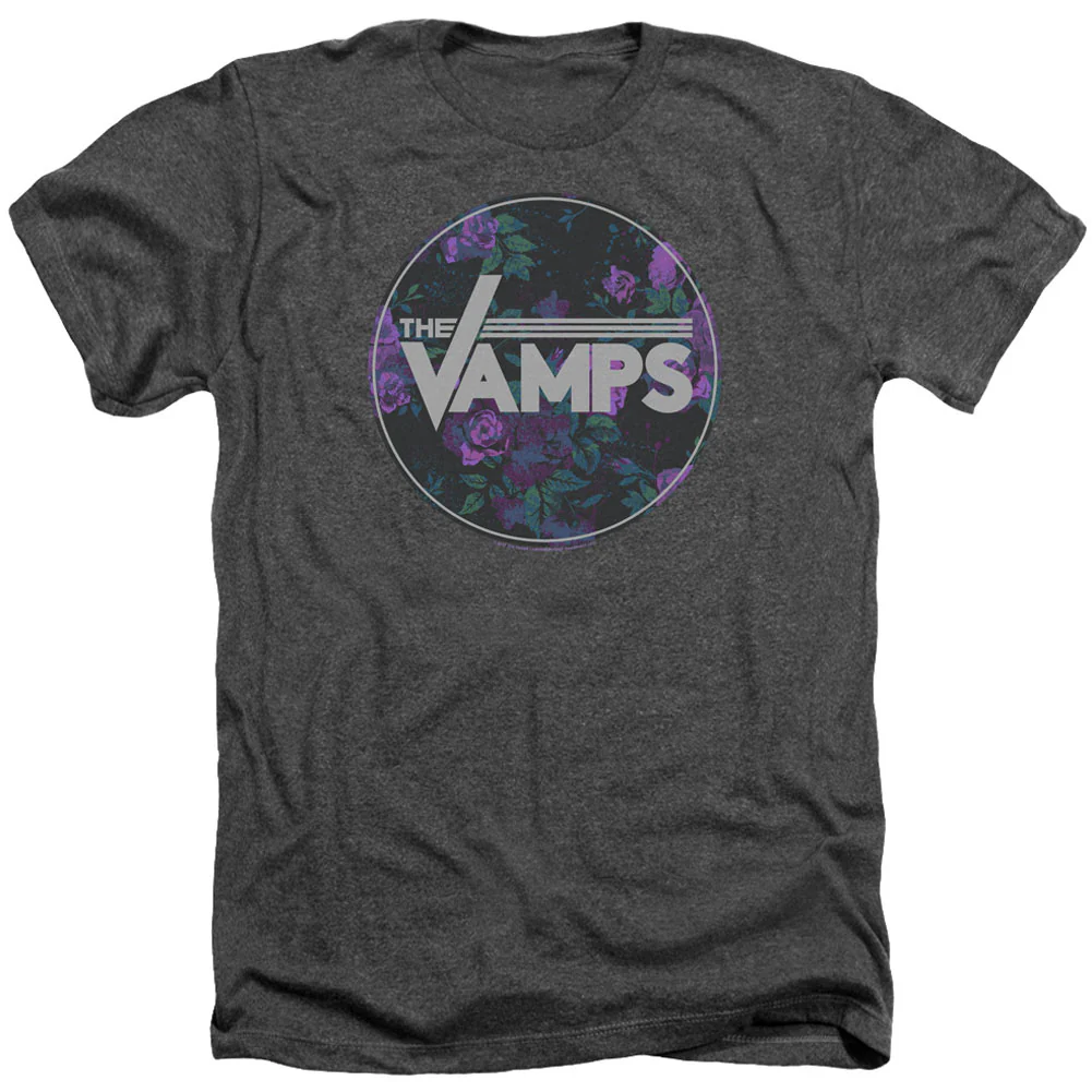 Floral Vamps Adult Heather 40% Poly T-shirt