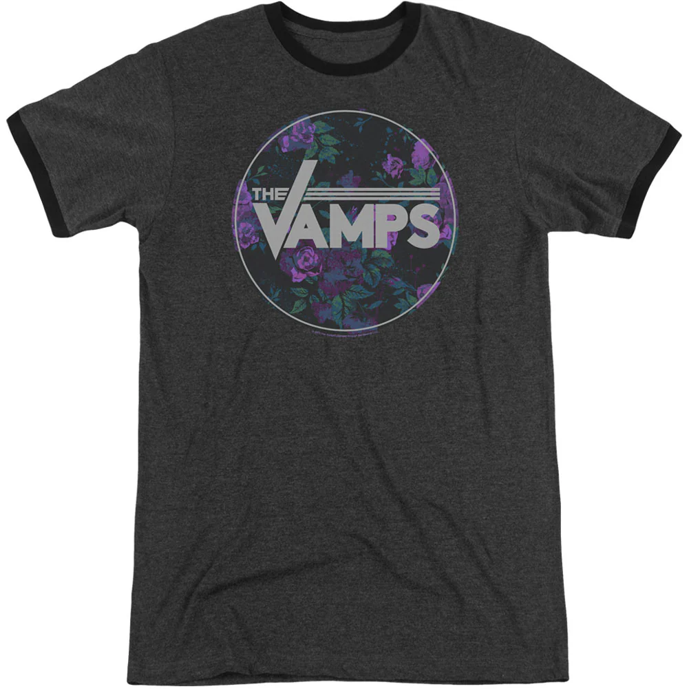 Floral Vamps Adult Ringer T-shirt