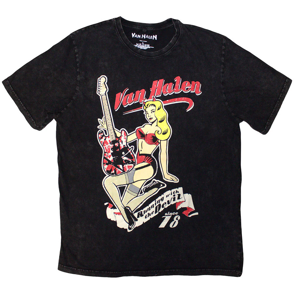 Running With The Devil Stone Wash T-shirt