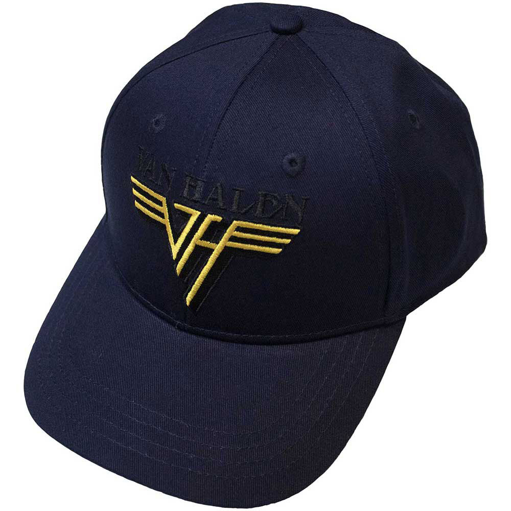 Text & Yellow Logo Baseball Cap
