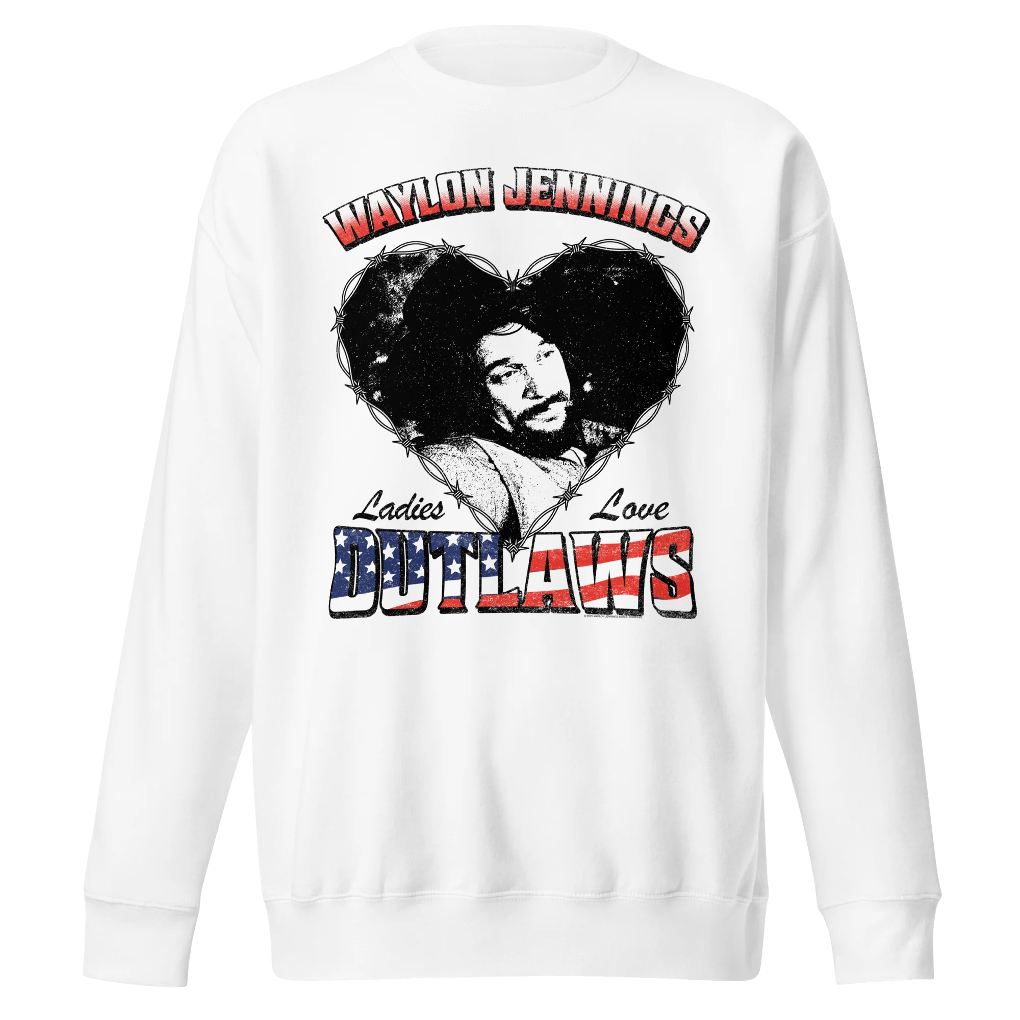 Waylon Jennings - Ladies Love Outlaws Sweatshirt