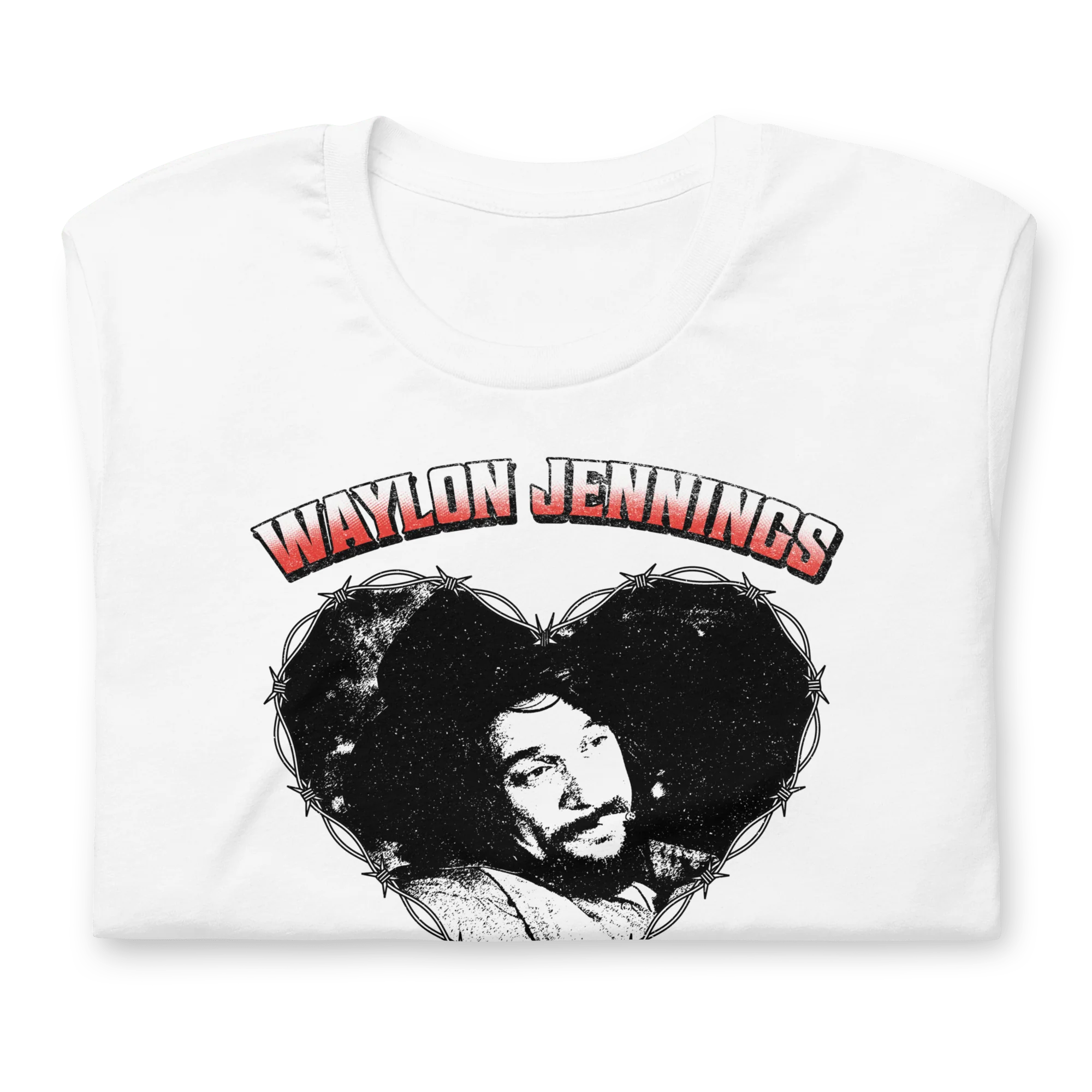 Waylon Jennings - Ladies Love Outlaws T-Shirt - Image 2
