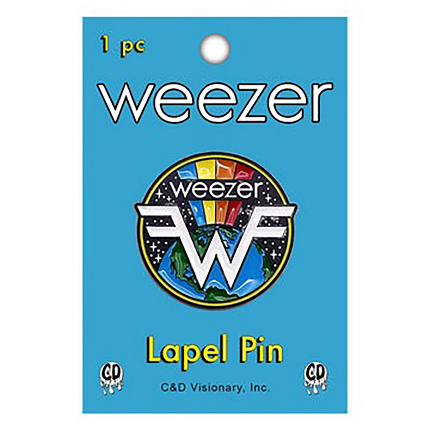 Earth Logo Pewter Pin Badge