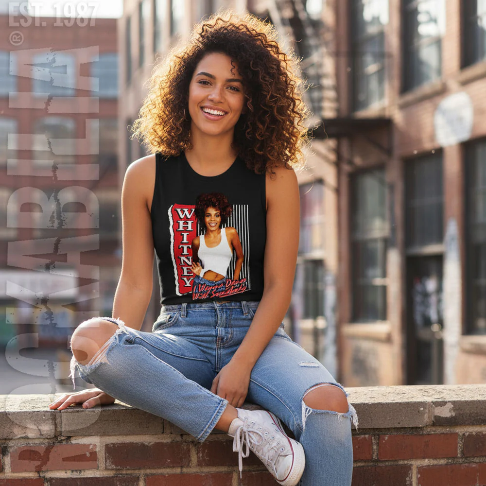 Whitney Houston I Wanna Dance Womens Tank - Image 2