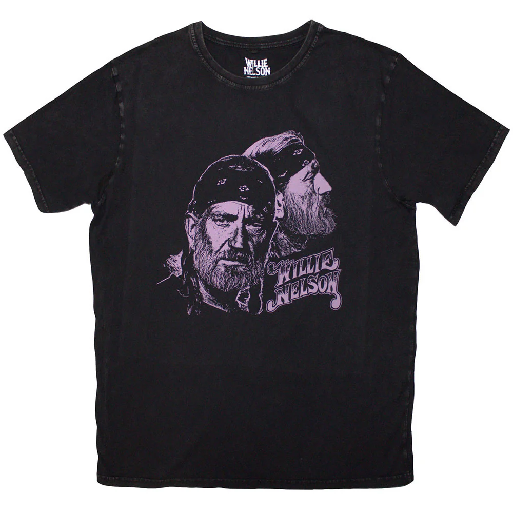 Purple Graphic Stone Wash T-shirt
