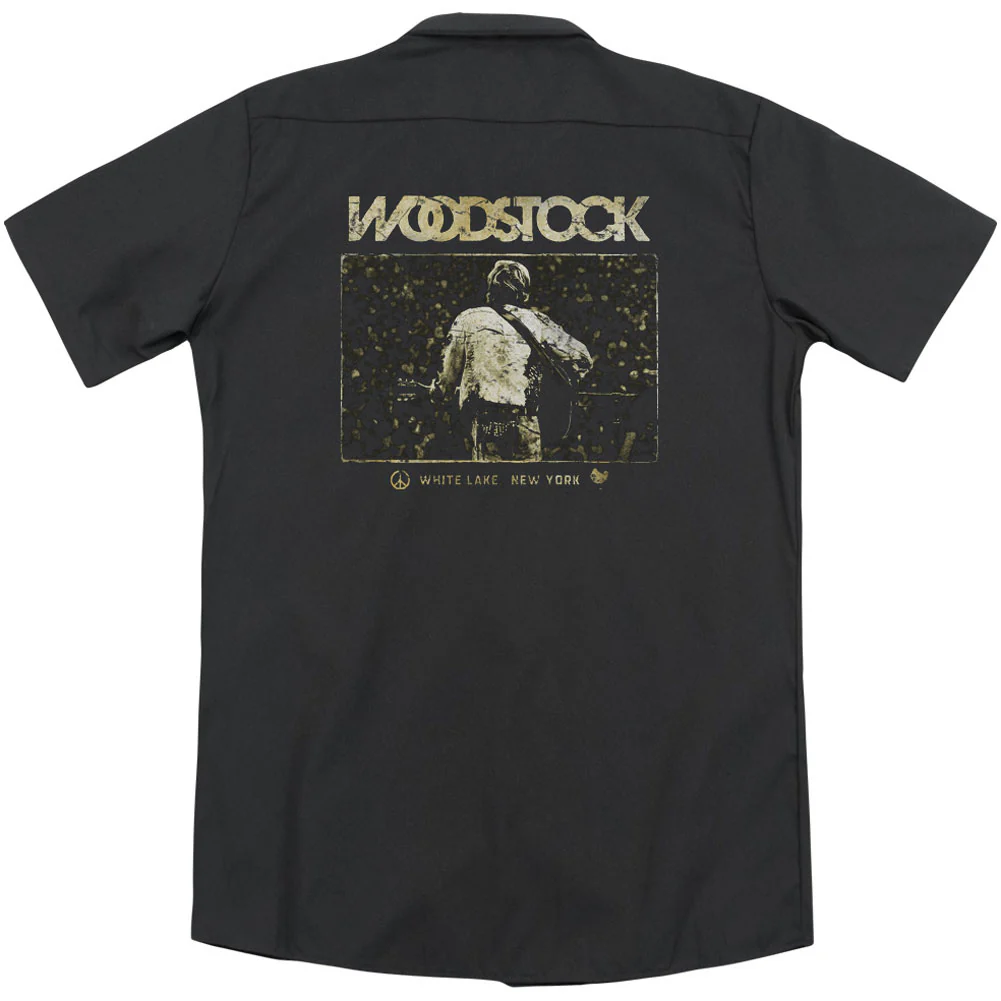 White Lake Crowd(Back Print) Work Shirt - Image 2