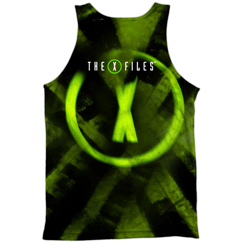 Trust No One 100% Poly Front/Back Print Mens Tank - Image 2